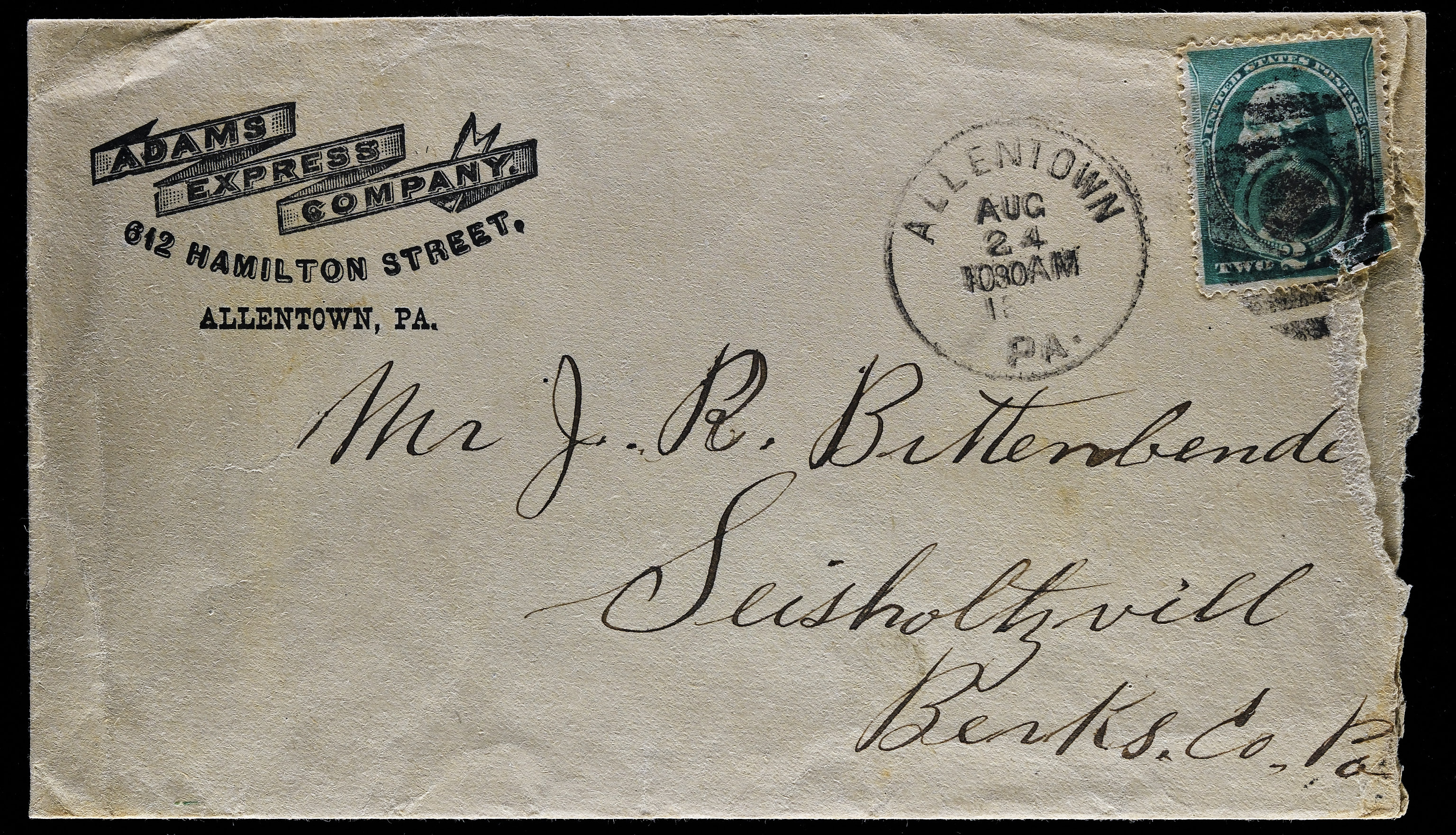 Lot 375 - Expresses  -  Carriers & Locals Society 36th Annual Auction