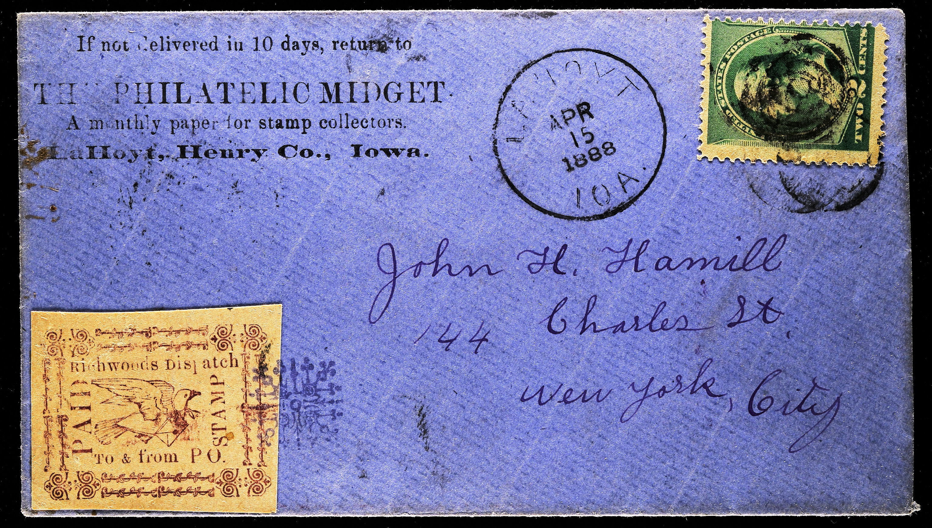 Lot 586 - locals  -  Carriers & Locals Society 36th Annual Auction