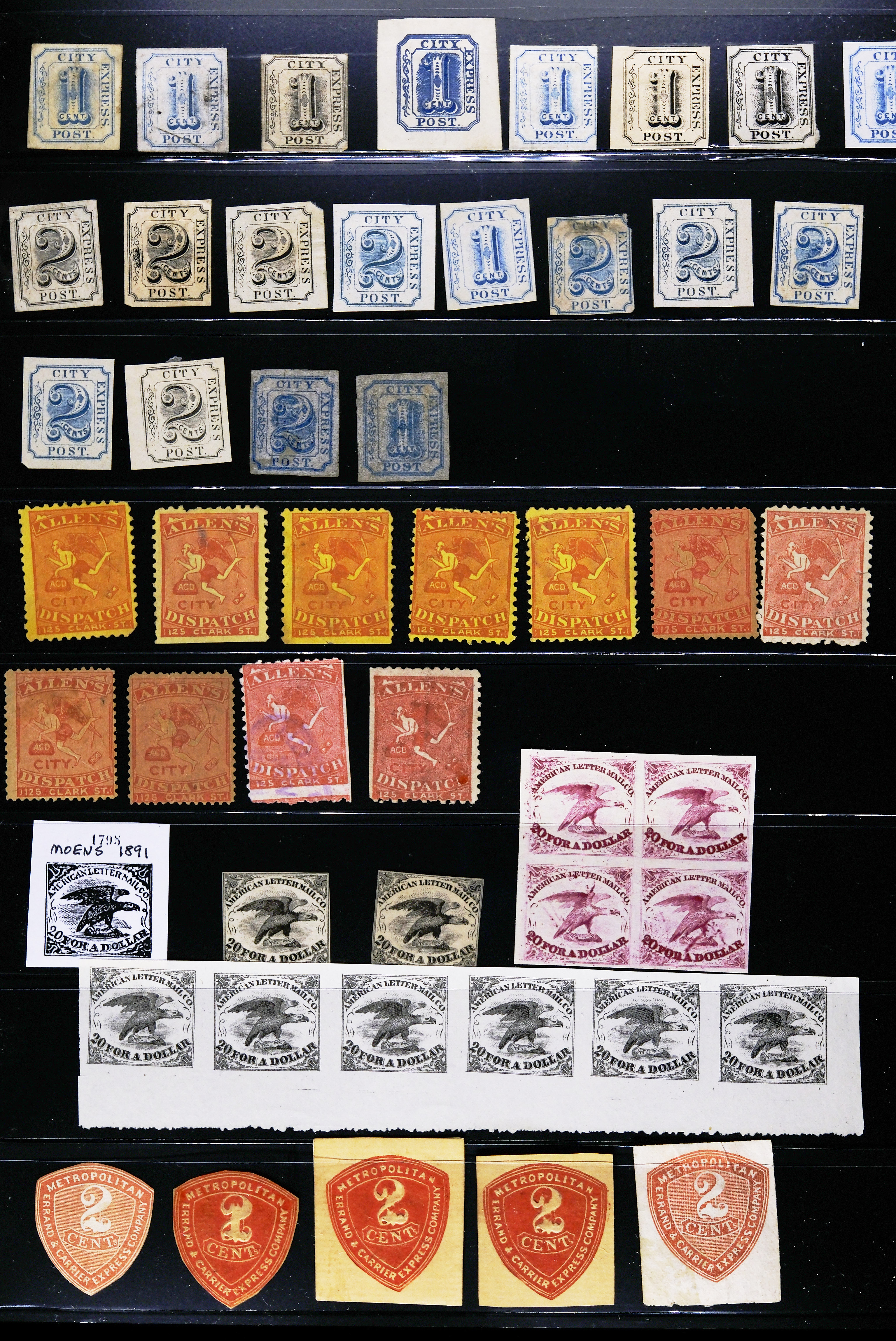 Lot 493 - Misc, Collections, Groups, Bogus and Fantasy - Carriers & Locals Society 36th Annual Auction Lot 493 - Misc, Collections, Groups, Bogus and Fantasy - Carriers & Locals Society 36th Annual Auction