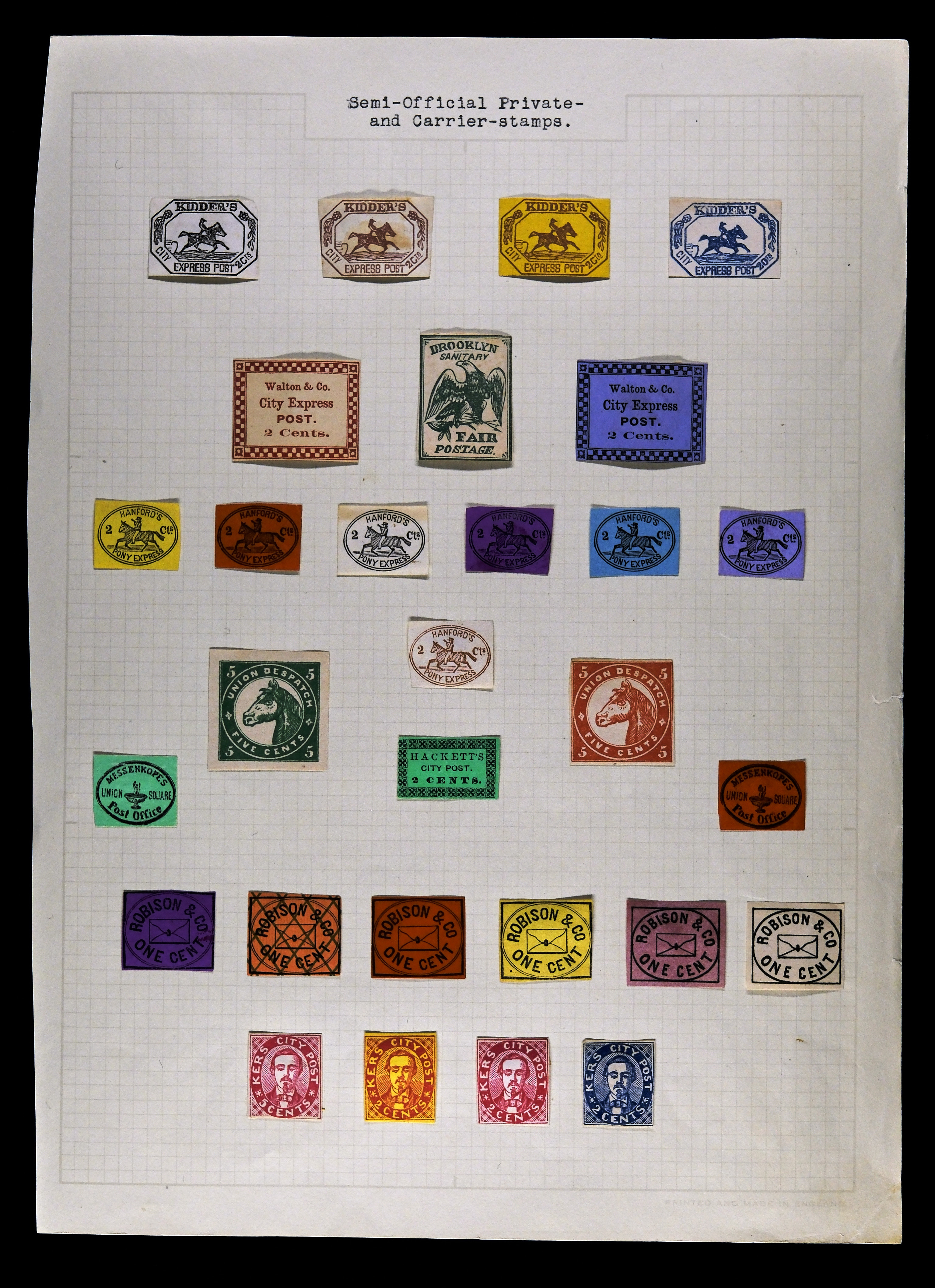 Lot 490 - Misc, Collections, Groups, Bogus and Fantasy - Carriers & Locals Society 36th Annual Auction Lot 490 - Misc, Collections, Groups, Bogus and Fantasy - Carriers & Locals Society 36th Annual Auction