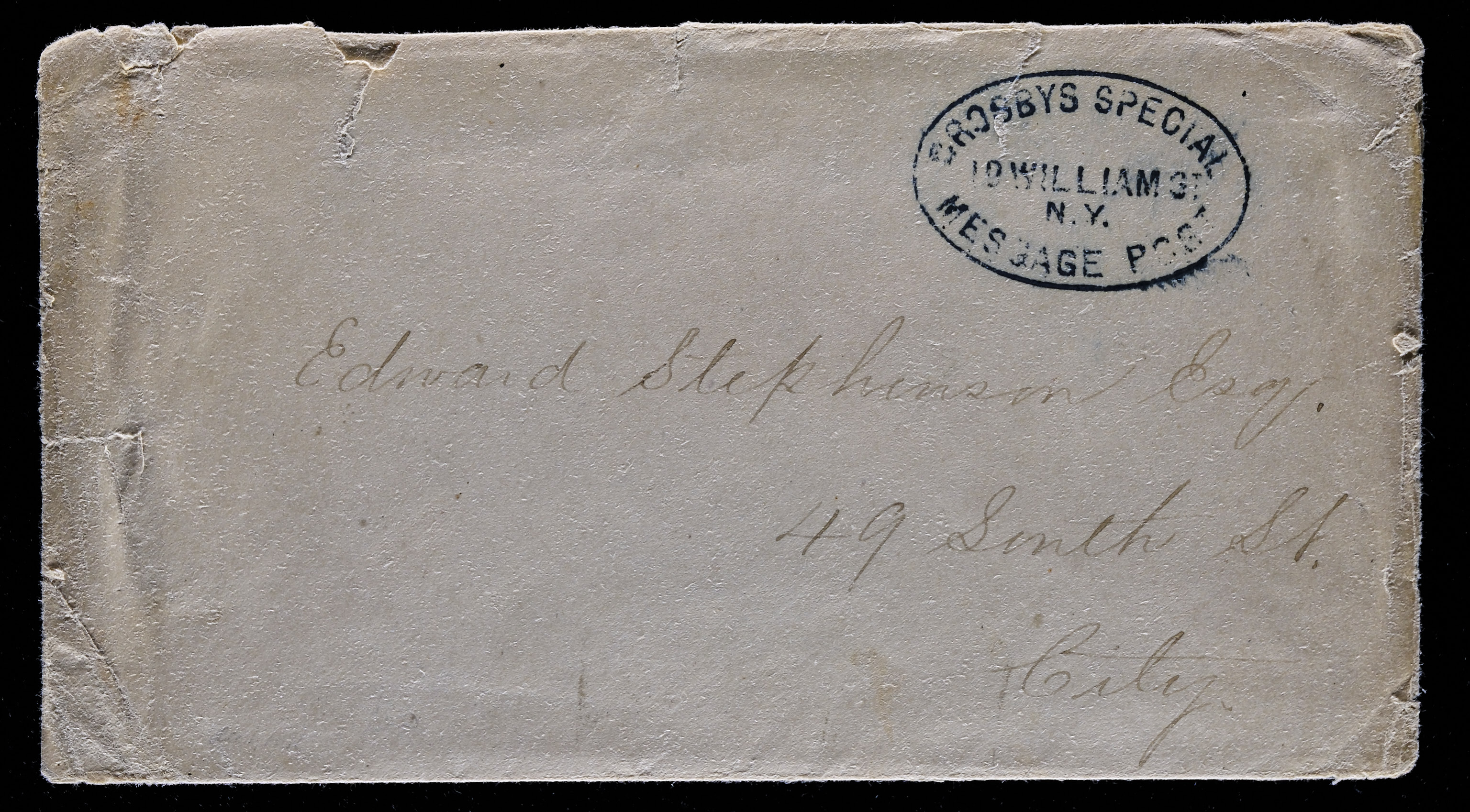 Lot 249 - Crosby's City Post - Carriers & Locals Society 37th Annual Auction Lot 249 - Crosby's City Post - Carriers & Locals Society 37th Annual Auction