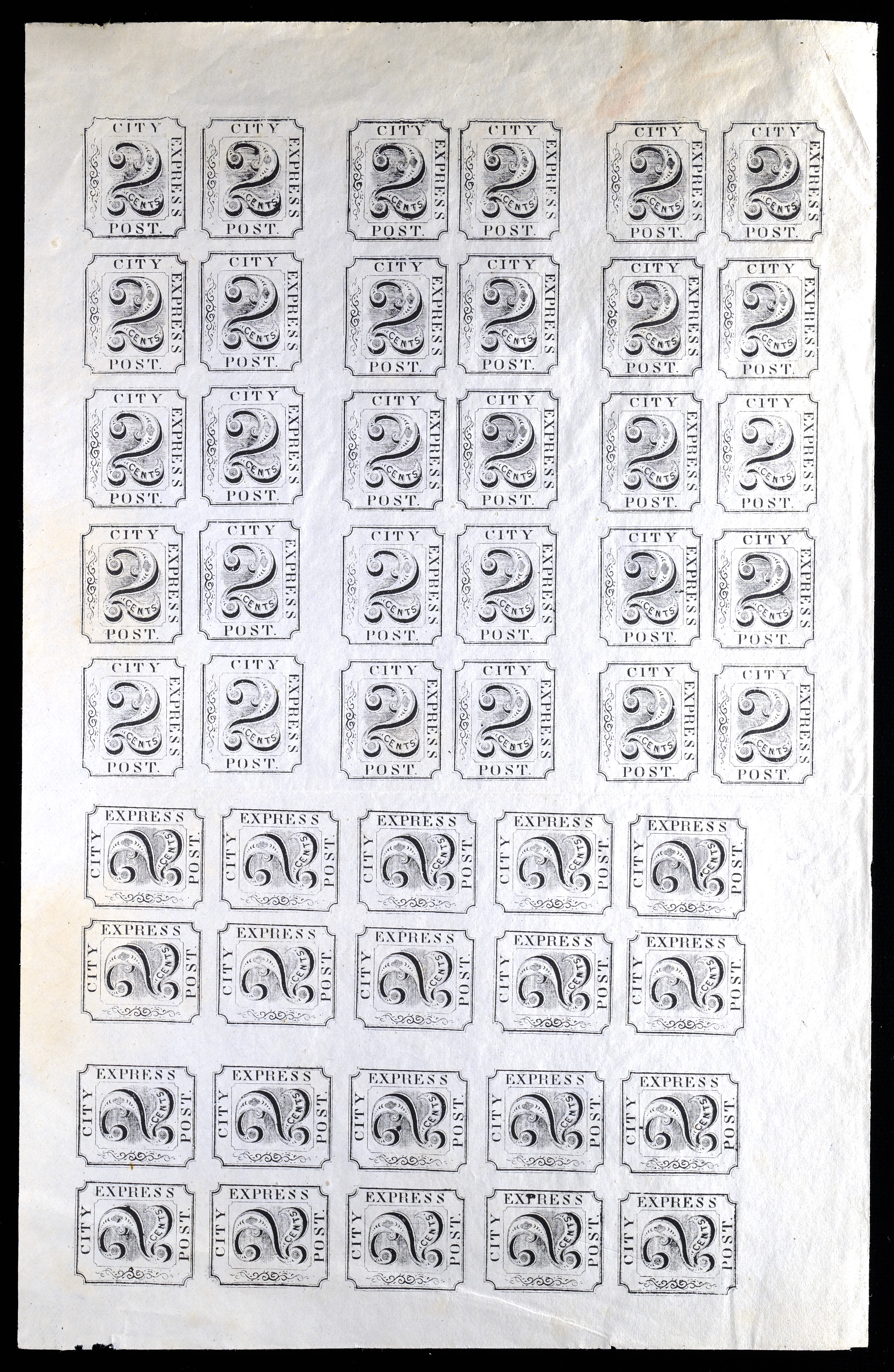Lot 124 - Adams' City Express Post - Carriers & Locals Society 37th Annual Auction Lot 124 - Adams' City Express Post - Carriers & Locals Society 37th Annual Auction