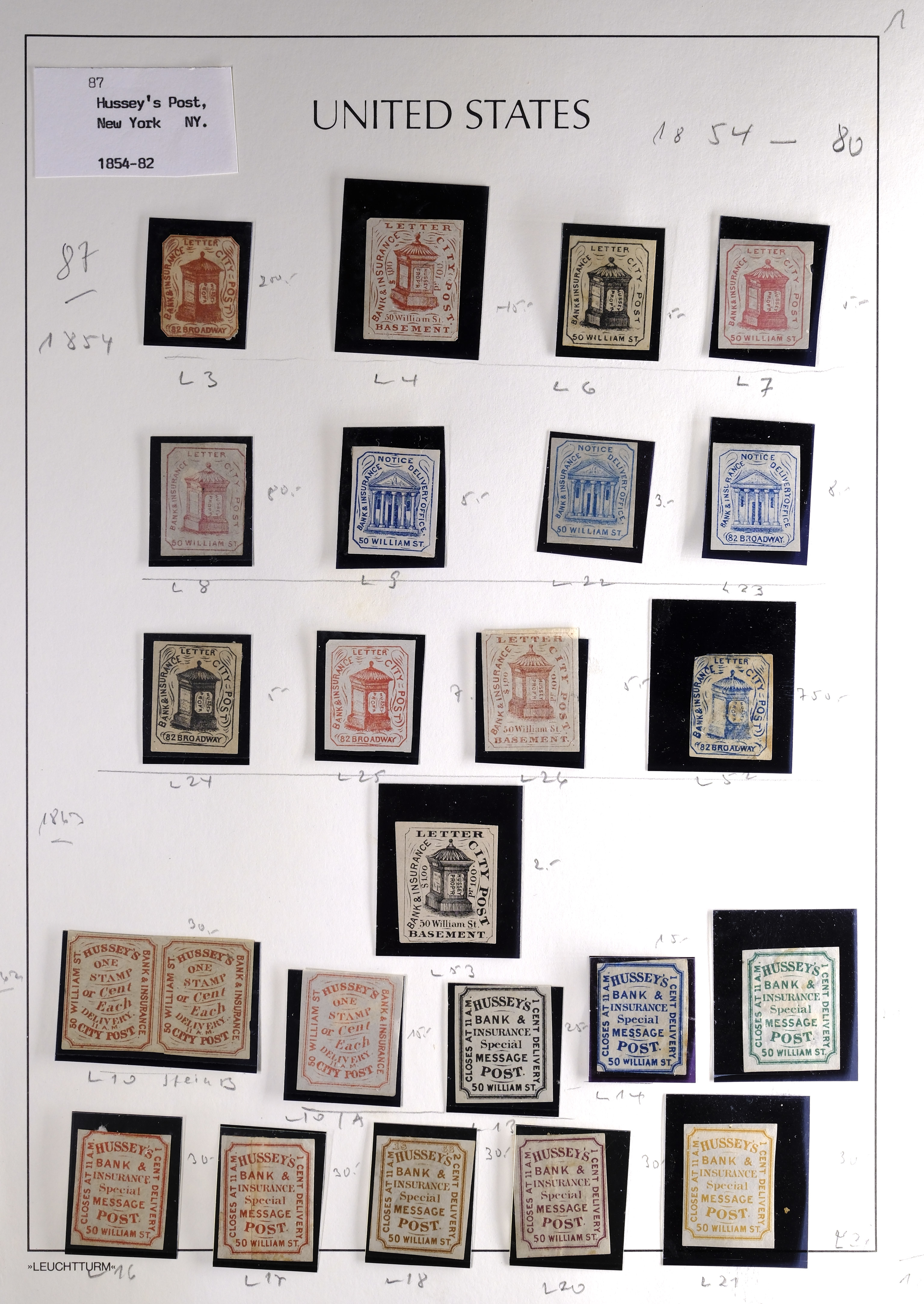 Lot 112 - Misc, Collections, Groups, Bogus and Fantasy - Carriers & Locals Society 37th Annual Auction Lot 112 - Misc, Collections, Groups, Bogus and Fantasy - Carriers & Locals Society 37th Annual Auction
