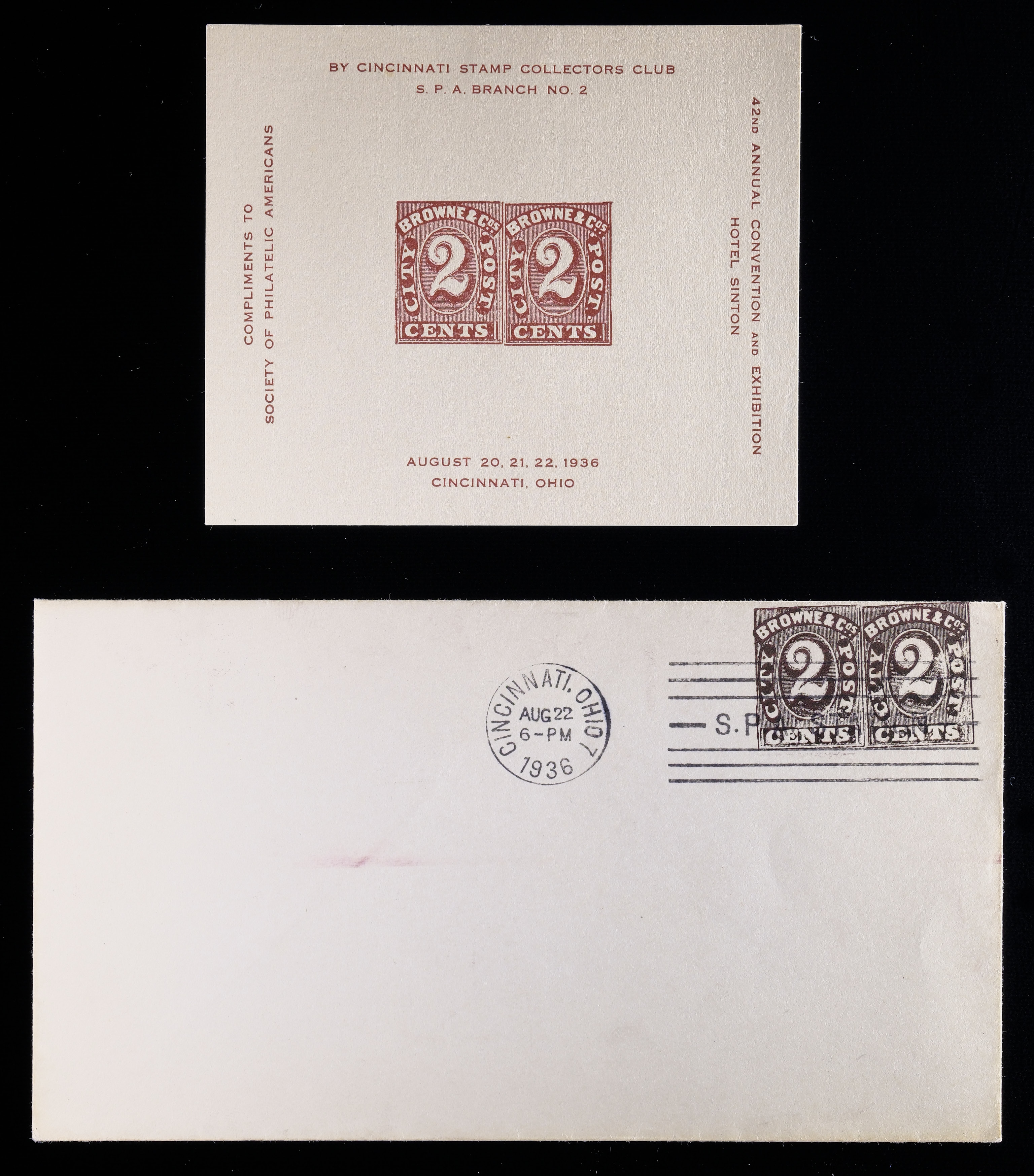 Lot 240 - Browne & Co.'s City Post Office - Carriers & Locals Society 37th Annual Auction Lot 240 - Browne & Co.'s City Post Office - Carriers & Locals Society 37th Annual Auction