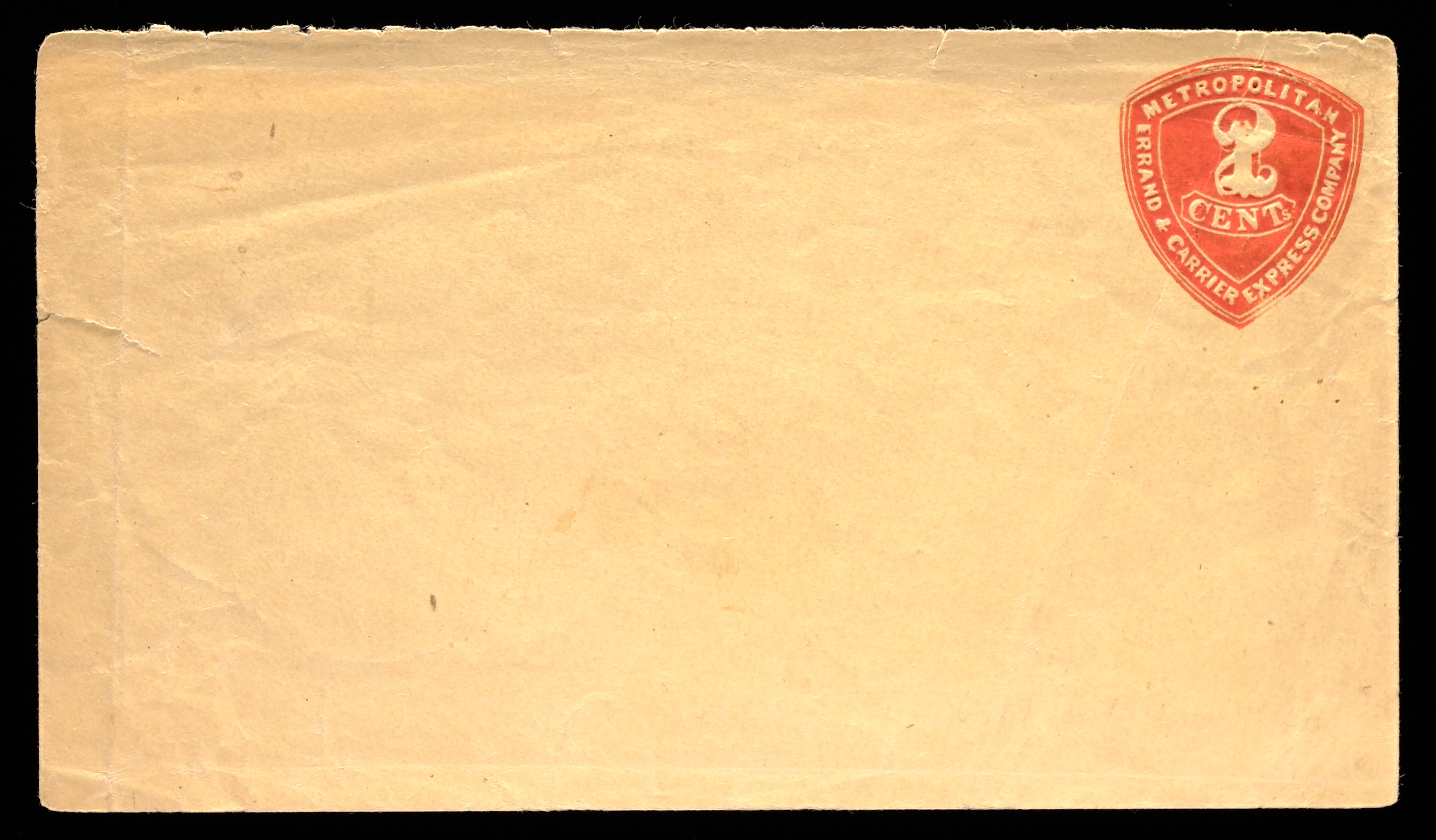 Lot 333 - Metropolitan Errand & Carriers Express Co.  -  Carriers & Locals Society 37th Annual Auction