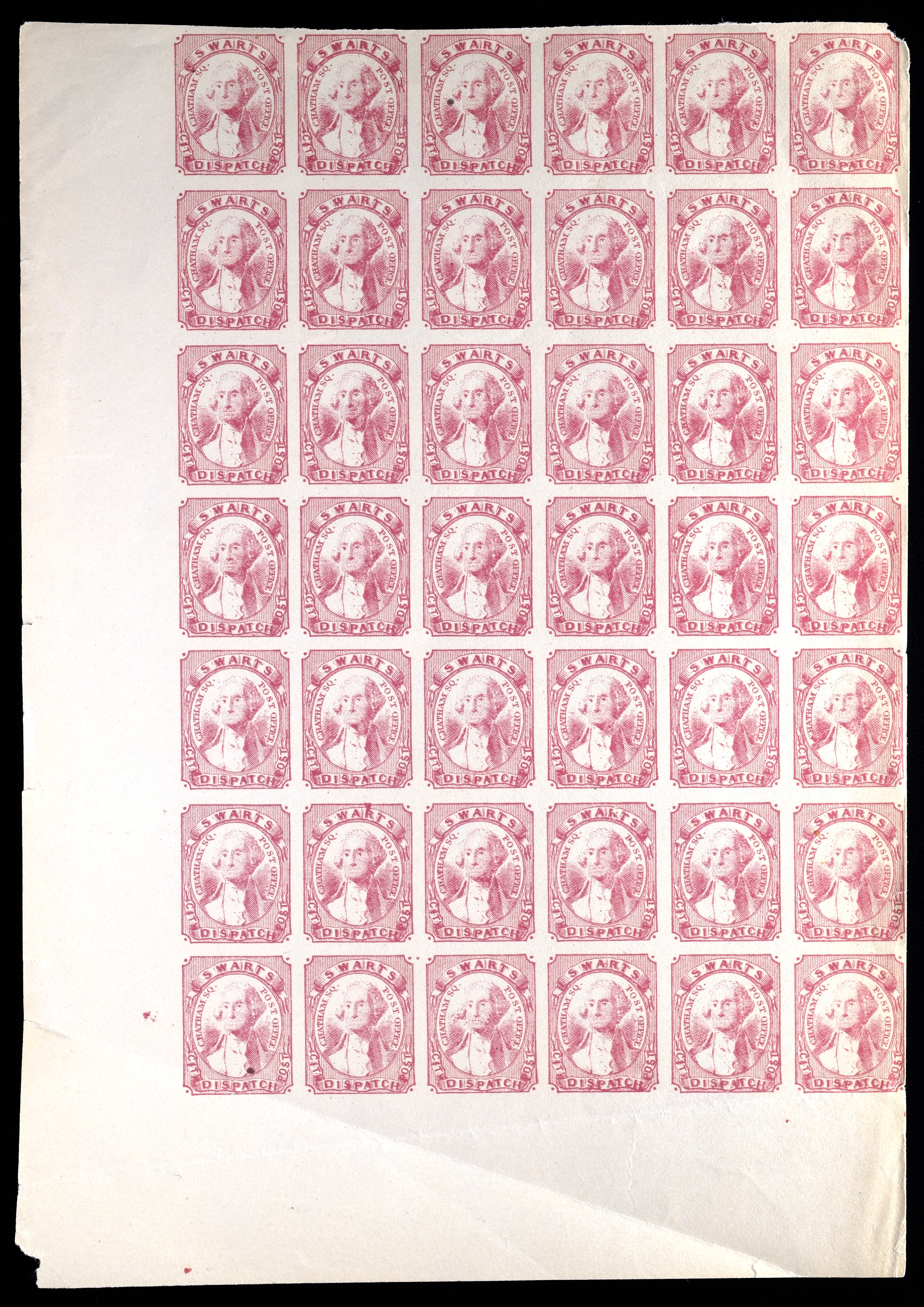 Lot 373 - Swarts' City Dispatch Post - Carriers & Locals Society 37th Annual Auction Lot 373 - Swarts' City Dispatch Post - Carriers & Locals Society 37th Annual Auction