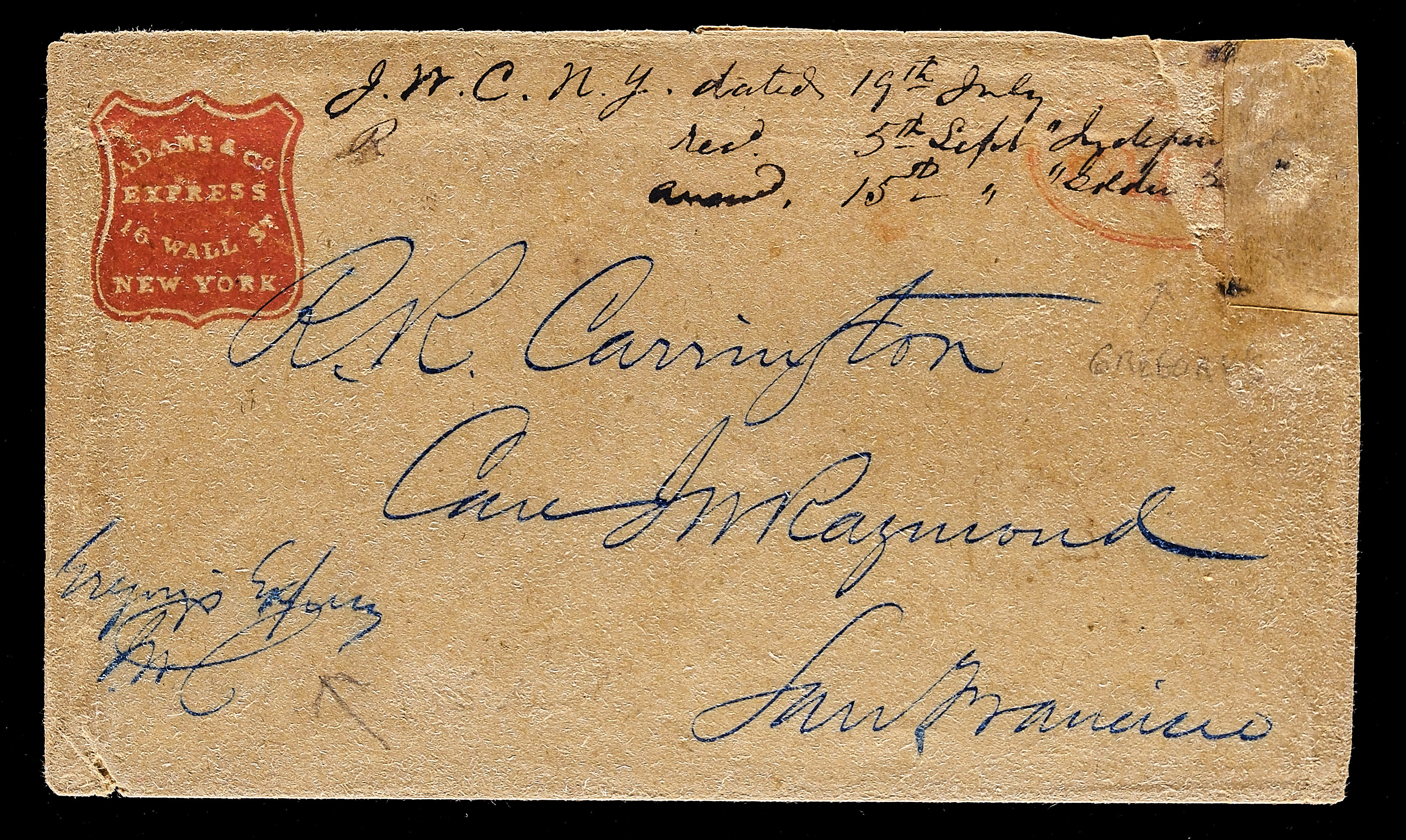 Lot 70 - Western Express & Postal History  -  Carriers & Locals Society 37th Annual Auction