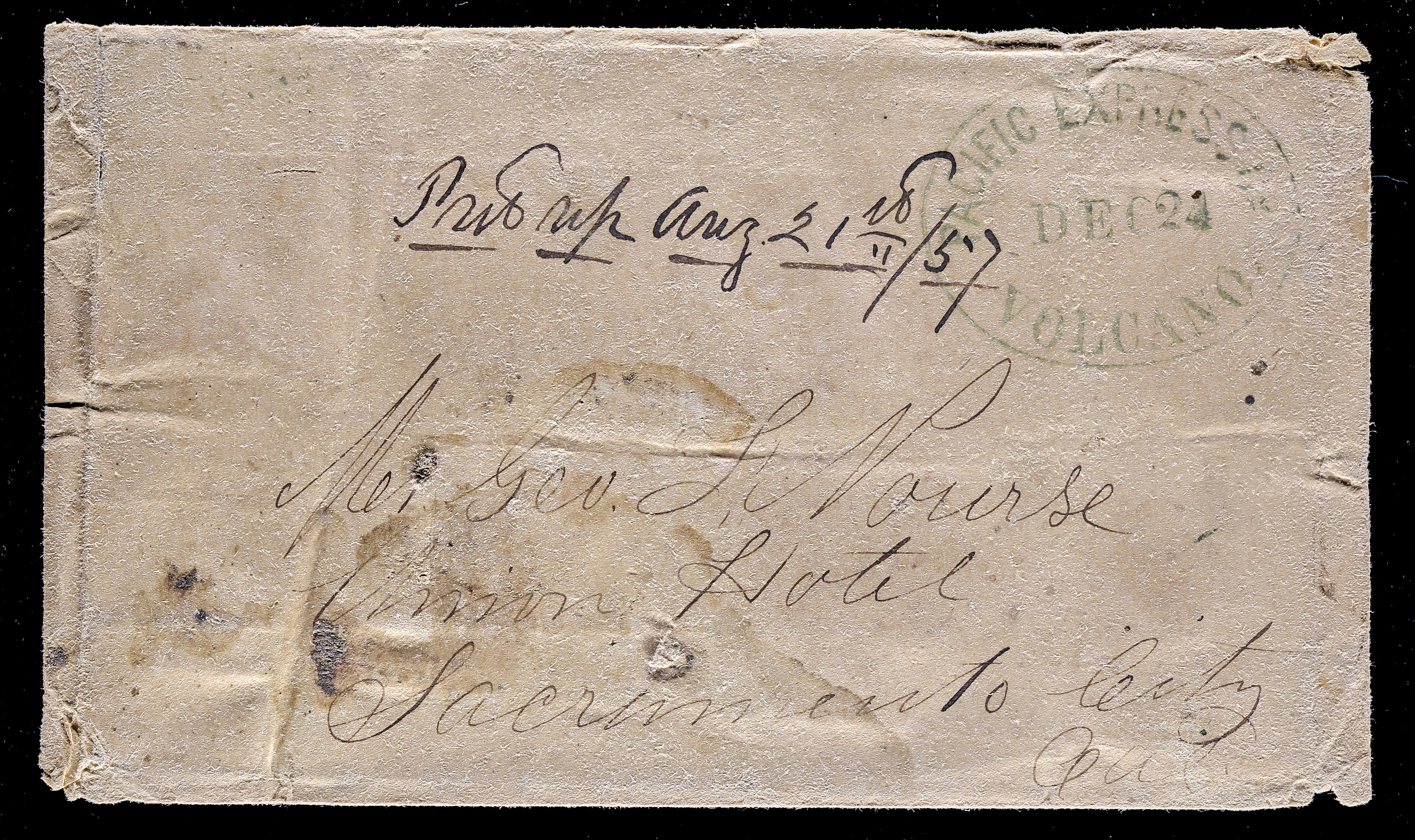 Lot 71 - Western Express & Postal History  -  Carriers & Locals Society 37th Annual Auction
