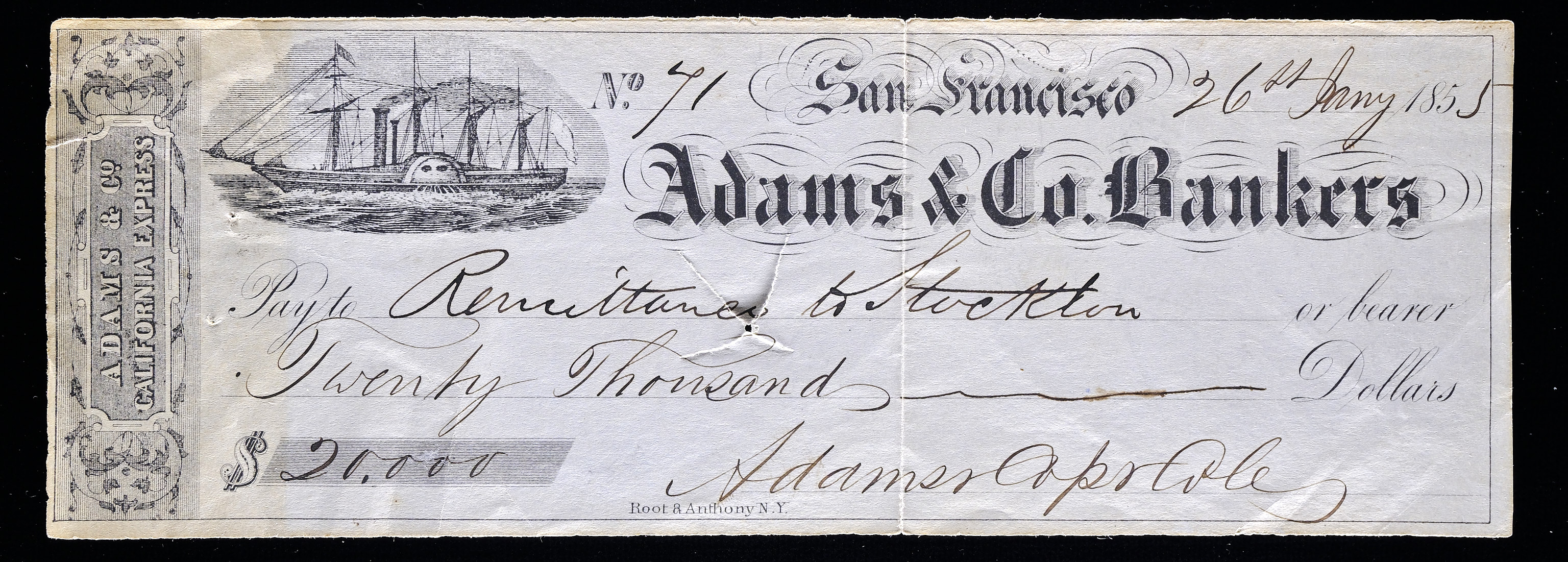 Lot 65 - Western Express & Postal History  -  Carriers & Locals Society 37th Annual Auction