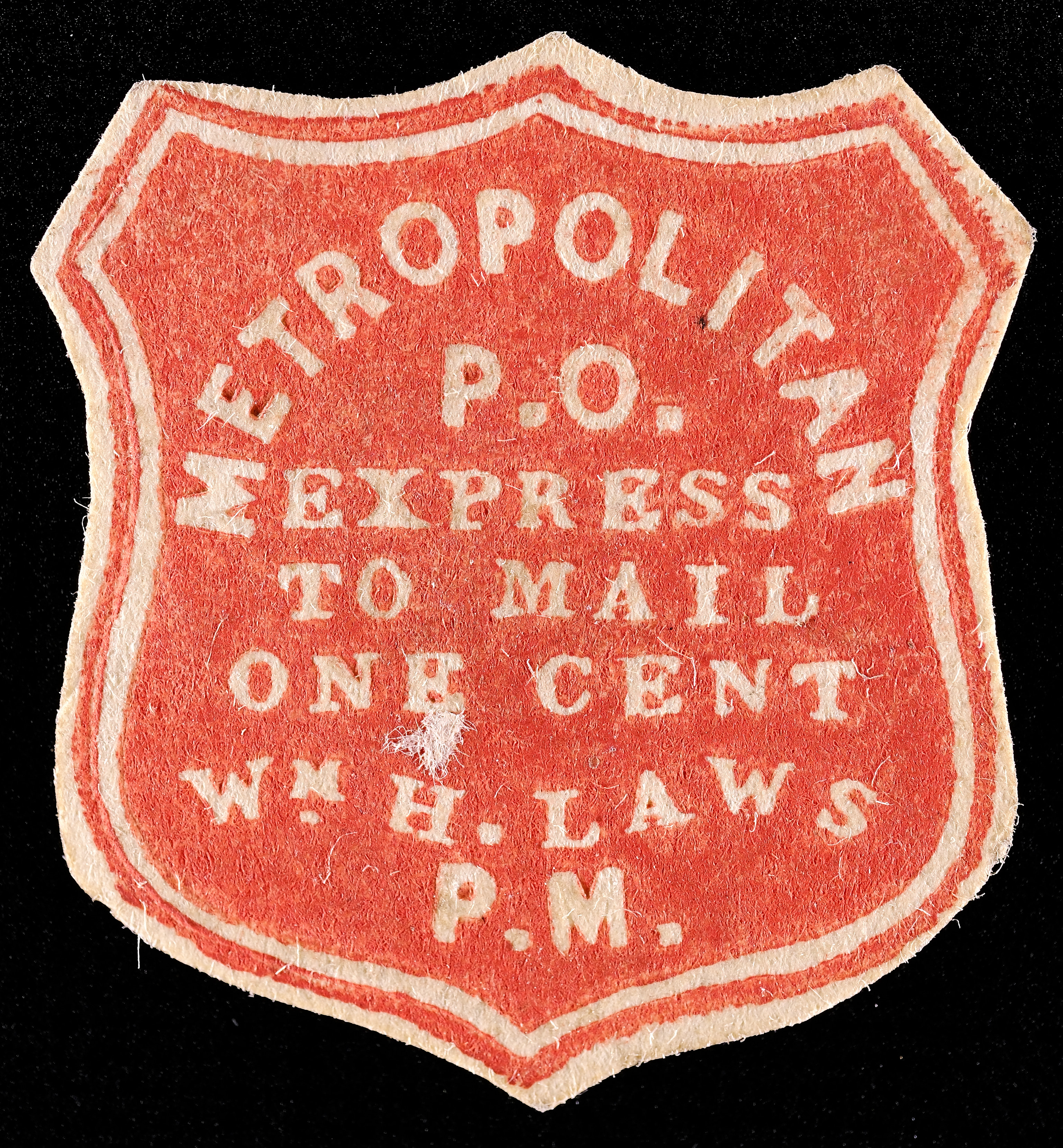 Lot 334 - Metropolitan Errand & Carriers Express Co.  -  Carriers & Locals Society 37th Annual Auction