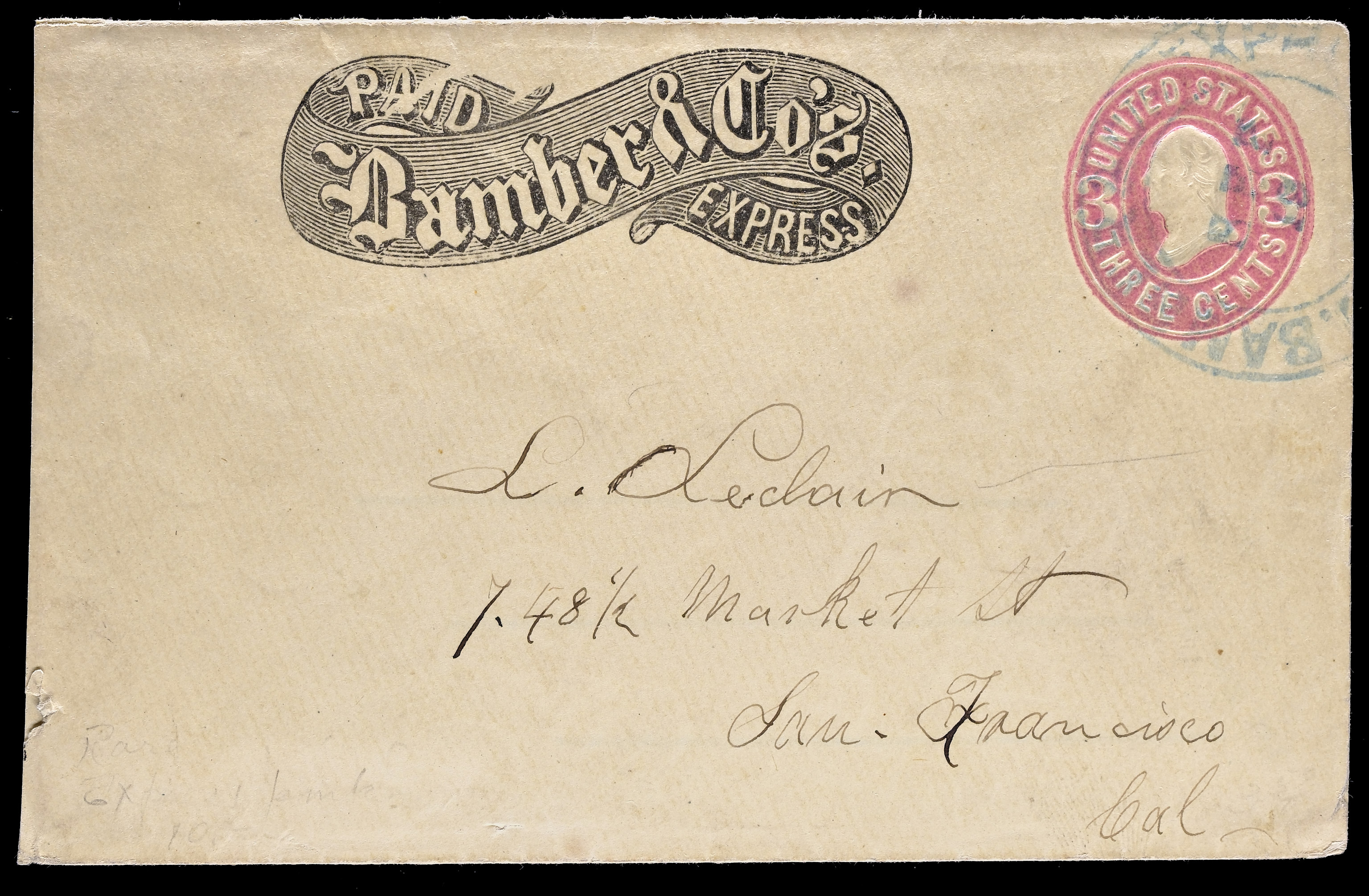 Lot 67 - Western Express & Postal History  -  Carriers & Locals Society 37th Annual Auction