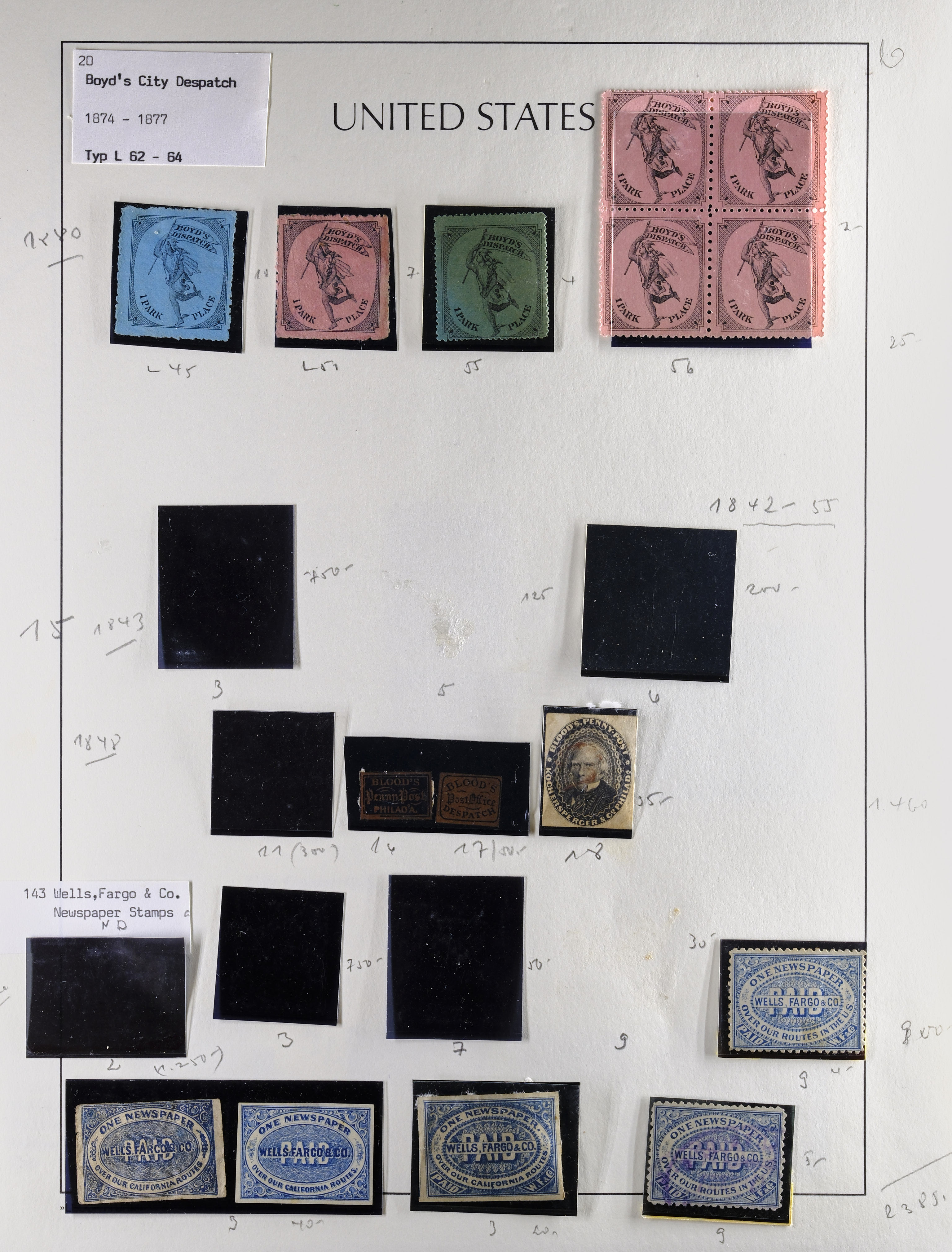 Lot 98 - Misc, Collections, Groups, Bogus and Fantasy  -  Carriers & Locals Society 37th Annual Auction
