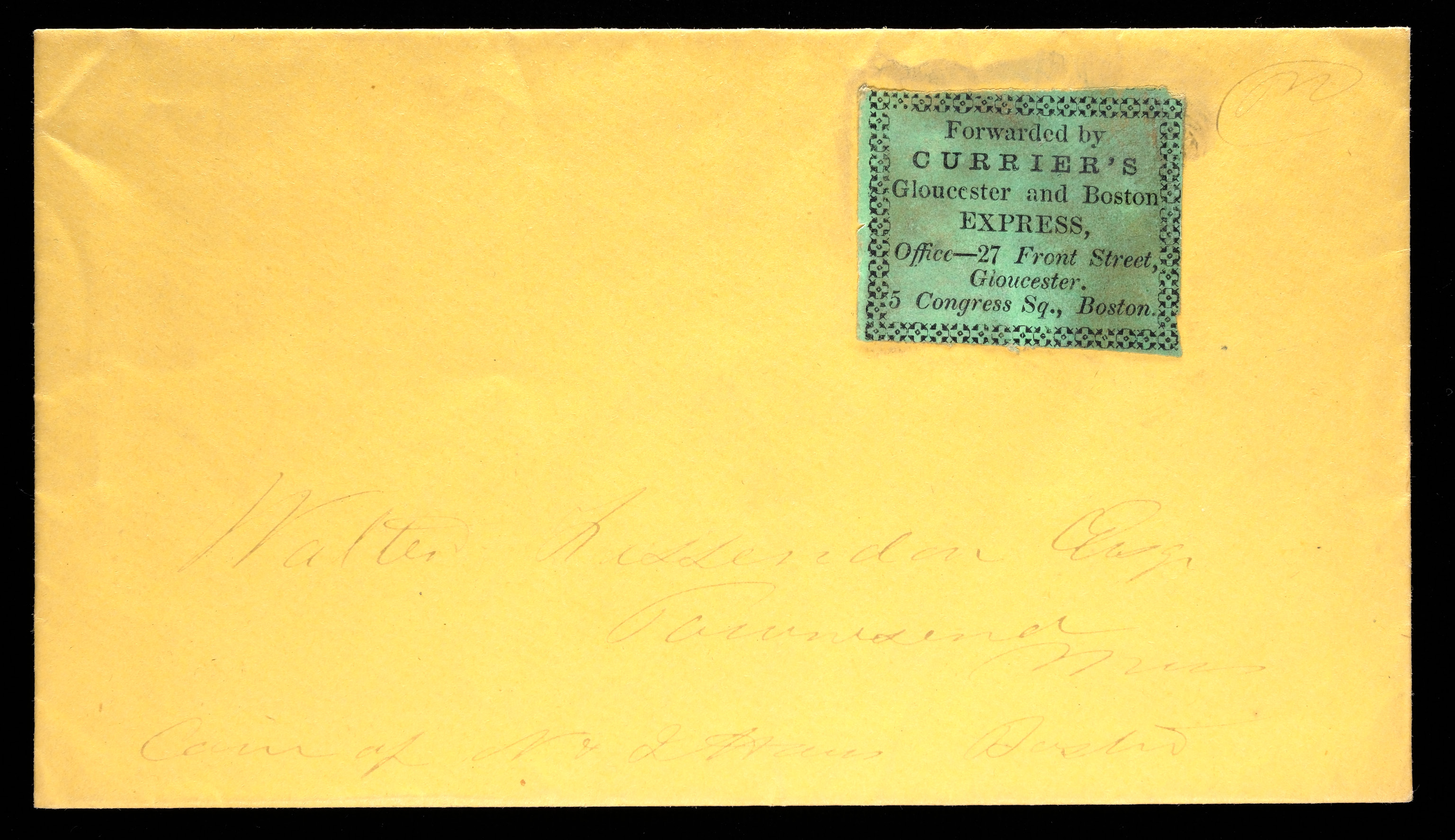 Lot 55 - Expresses  -  Carriers & Locals Society 37th Annual Auction