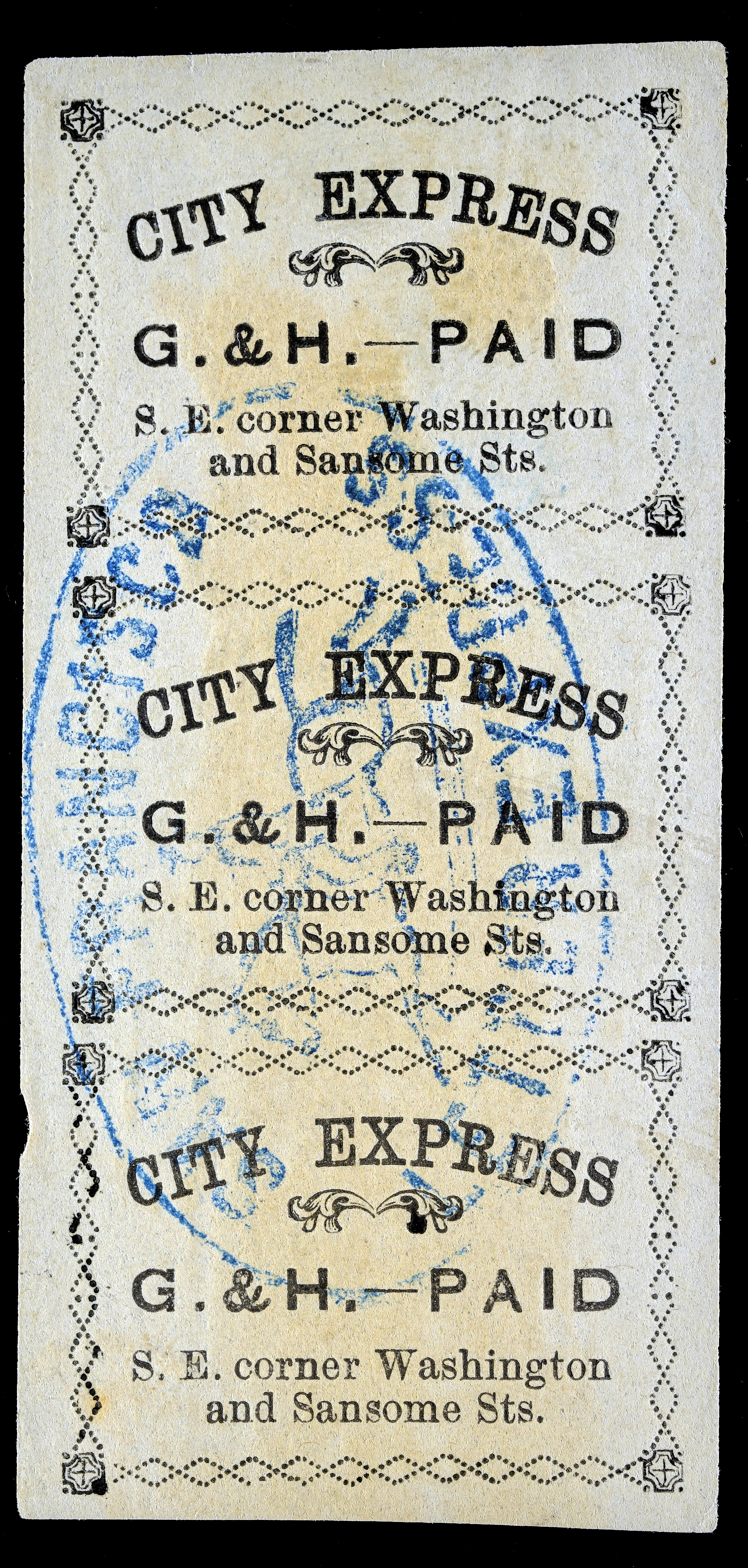 Lot 68 - Western Express & Postal History  -  Carriers & Locals Society 37th Annual Auction