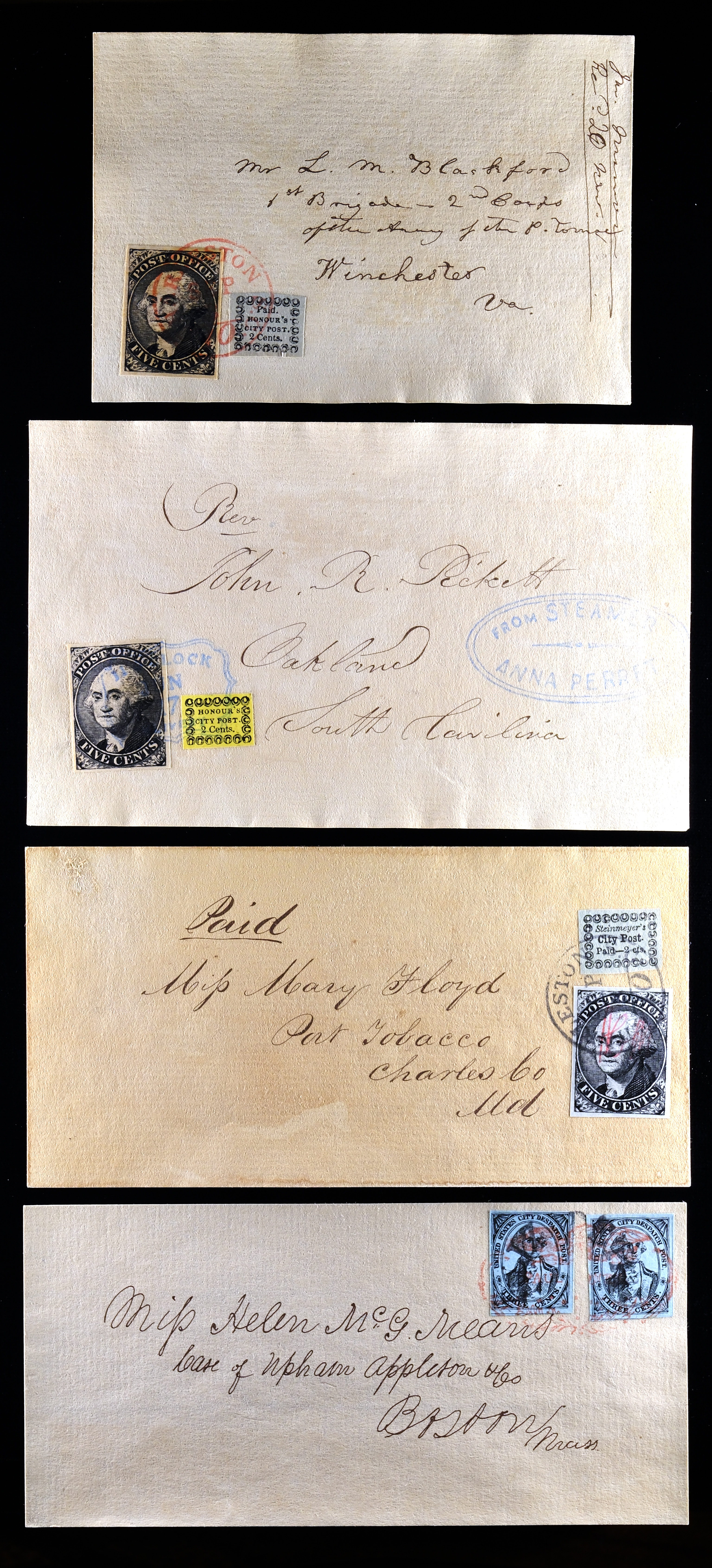 Lot 96 - Misc, Collections, Groups, Bogus and Fantasy  -  Carriers & Locals Society 37th Annual Auction