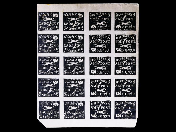 Hussey's Post, 87LE4, 20c Black