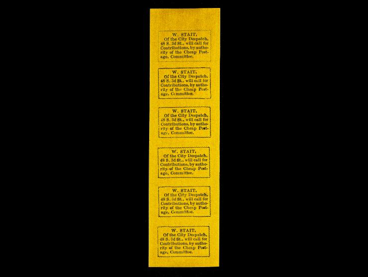 Stait Despatch Label Type 2, Strip of 6