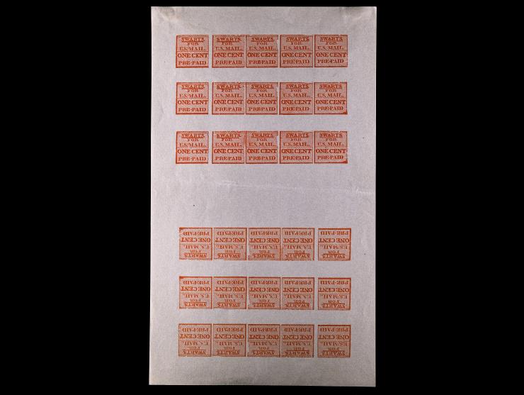 Swart’s City Dispatch Post, 1c Red, 136L15