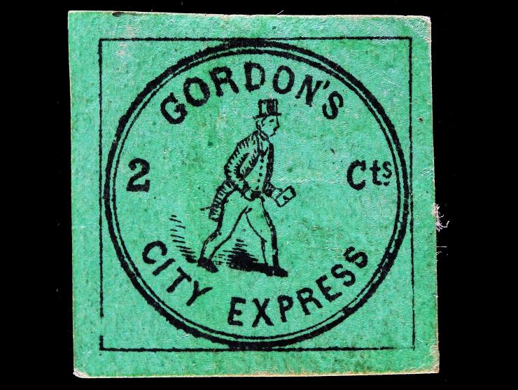 Gordon's City Express US Scott 72L2 Forgery A