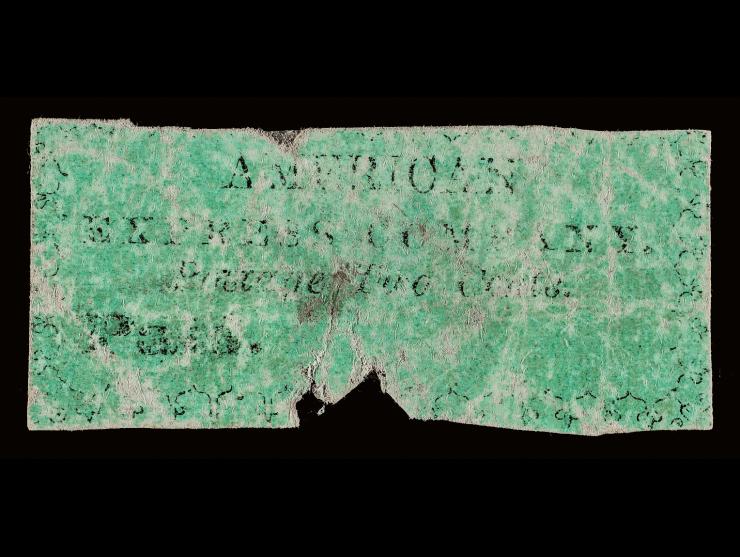 American Express Co., 4L1, 2c Black on Green, Tiffany Copy