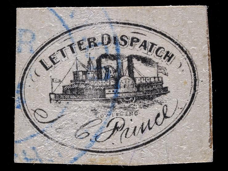 Prince's Letter Dispatch, 1861, Black, 122L1, Used