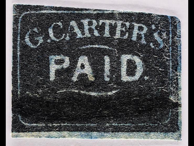 G. Carter's Despatch, 1849, 2c Black, 36L1, Used