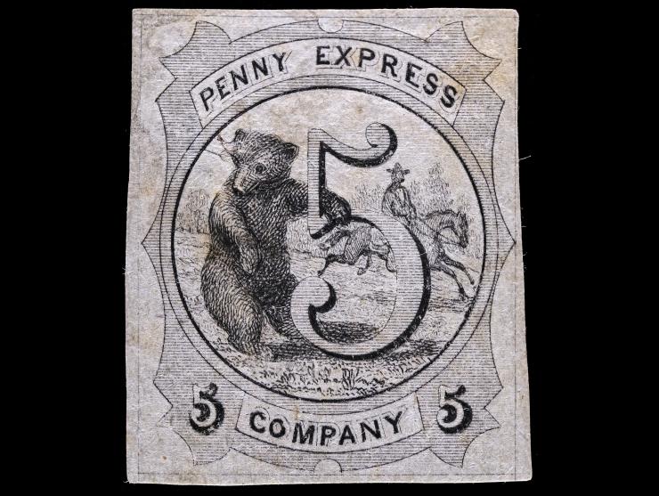 Penny Express Co., 114L1, 5c Black, Unused