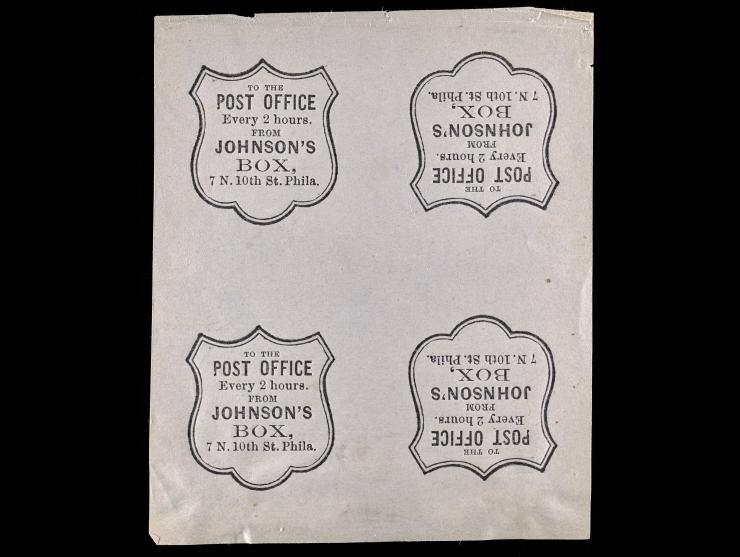 Johnson’s Box, Type 7, 2 Tete-Beche Pairs, Unlisted