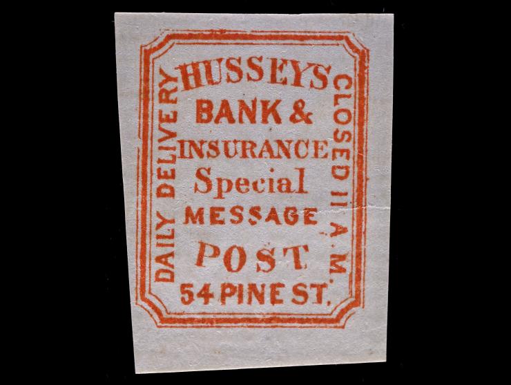 Hussey's Post, Red, 87L50, Unused