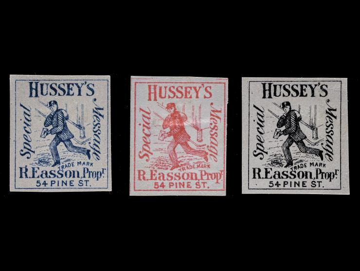 Hussey's Post Reference Group Lot of 3 Stamps, 87L70-72