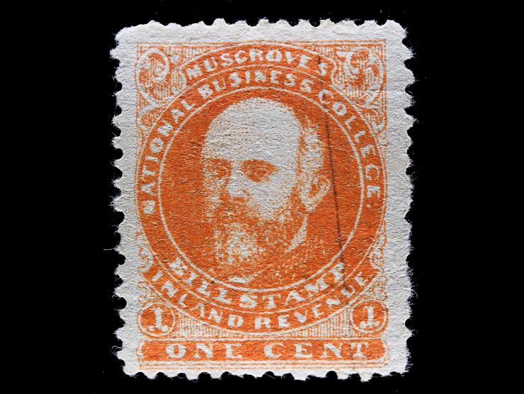 Musgrove National Business College, 1c Orange, Inland Revenue, Unused