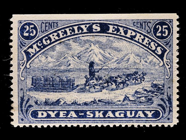 McGreely's Express, 1898, 25c Blue, 155L1, Unused