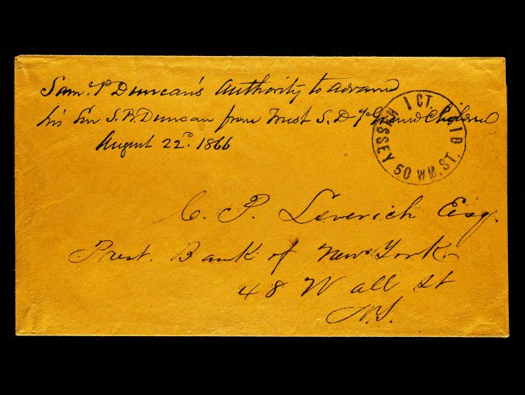 Hussey's Post, Pair Of Stampless Covers, Locally Delivered to New York