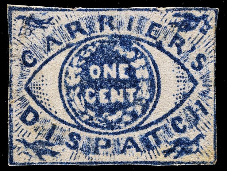 Baltimore Post Office Despatch, 1LB6, 1c Blue, Unused