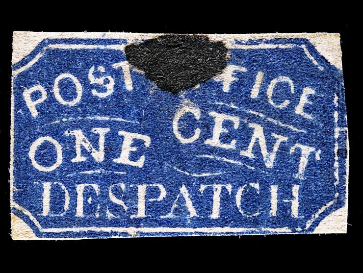 Baltimore Post Office Despatch, 1850, 1c Bluish,1LB2, Used