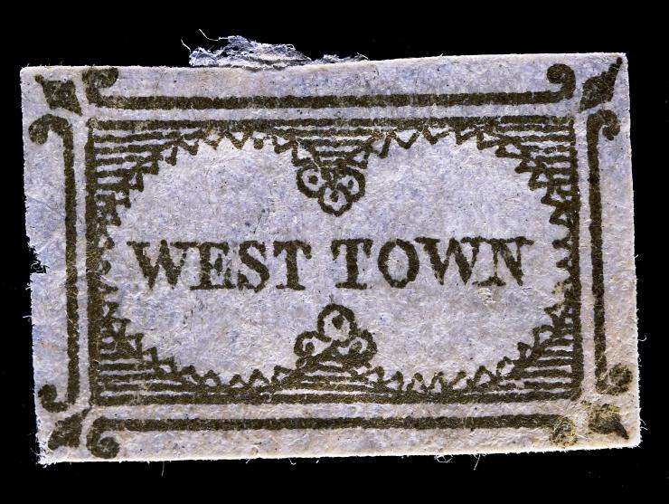 Westtown, 1853, 2c Gold, 145L1, Unused