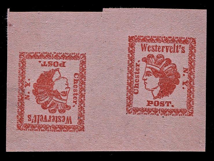 Westervelt’s Post, Forgery B, Tete-Beche Pair