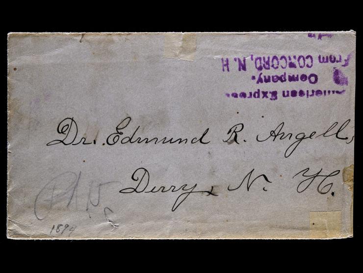American Express Co. Purple Company Handstamp on 1894 Cover with Contents