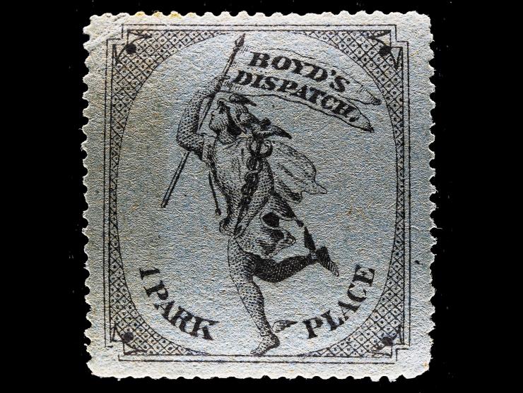 Boyd's Dispatch, 1878, Black on Blue, 20L51, Unused