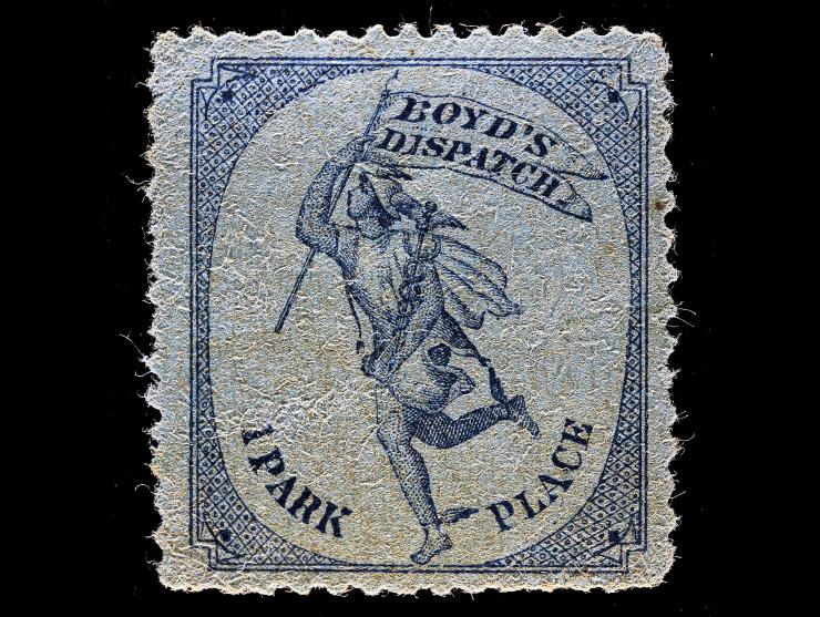 Boyd's Dispatch, 1878, Blue on Blue, 20L46, Unused