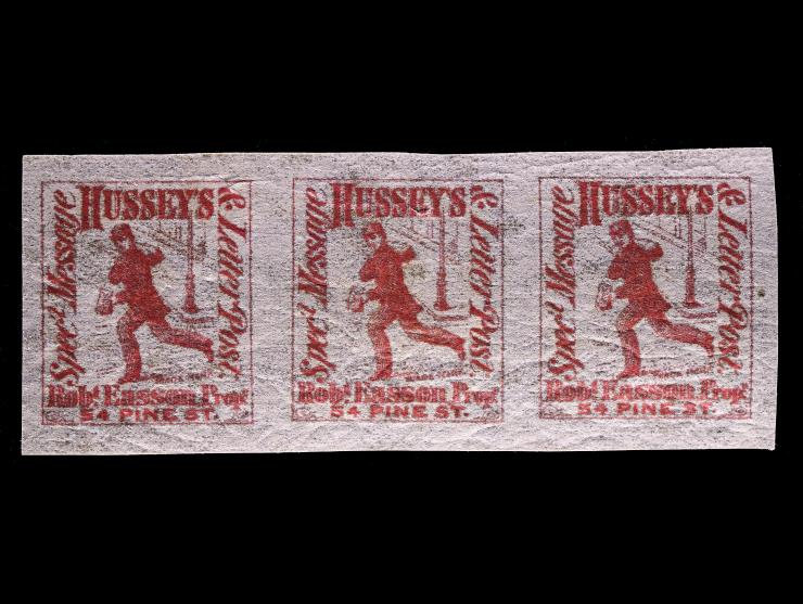 Hussey's Post, 87L58, Rose, Unused