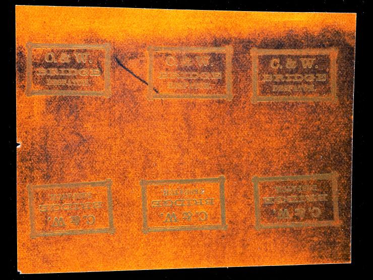 C. & W. Bridge Despatch, Bogus Post, 3 Tete-Beche Pairs