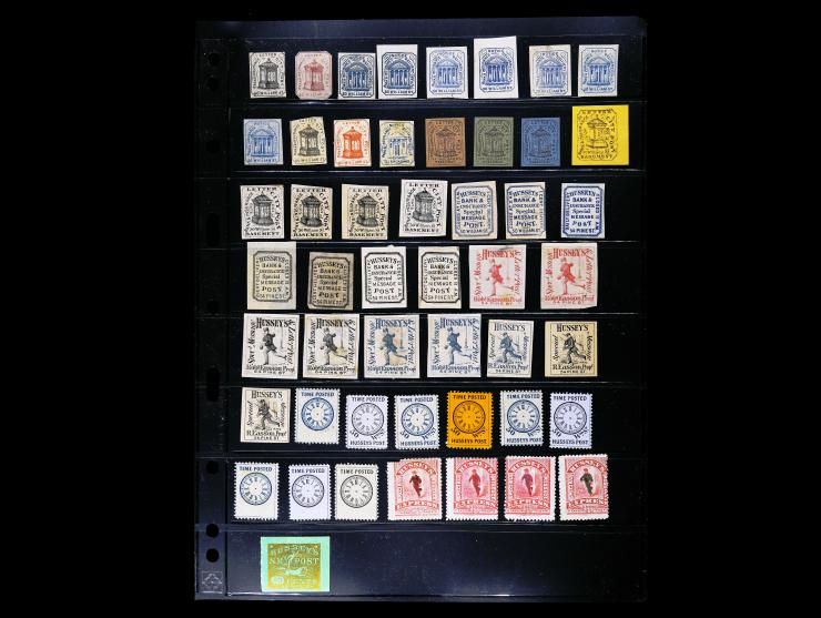 50 Hussey Stamps and Forgeries, Reference Group Lot