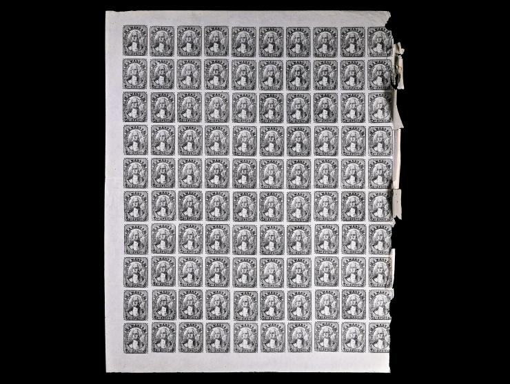 Swart’s City Dispatch Post, Forgery B, Sheet Of 100