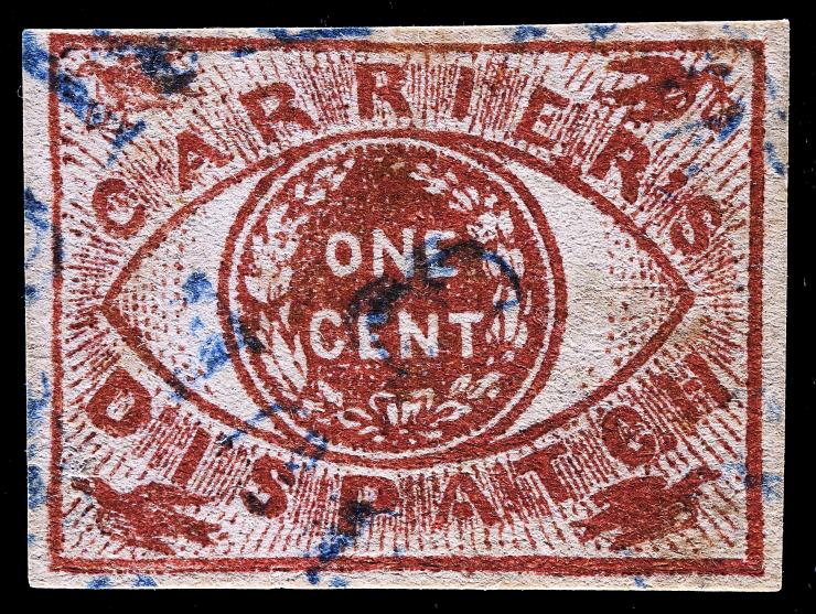 Baltimore Post Office Despatch, 1LB7, 1c Red, Used