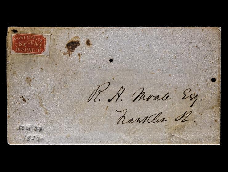 Baltimore Post Office Despatch, 1850, 1c Red, 1LB5, On Cover
