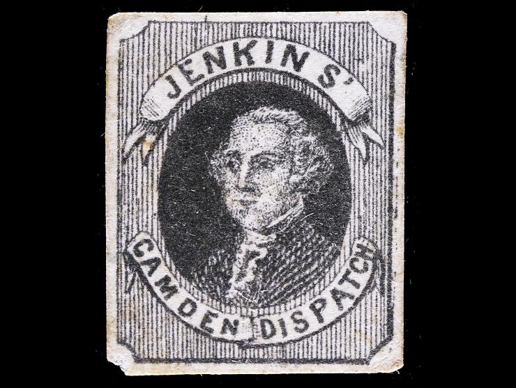 Jenkins' Camden Dispatch, 89L1 Type 4, 1c Black, Unused