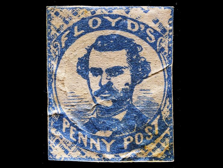 Floyd's Penny Post, 1860, 1c Blue, 68L1, Unused