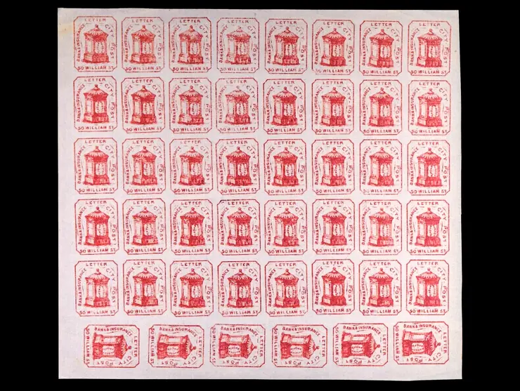 Hussey's Post, Reprint Sheet of 48