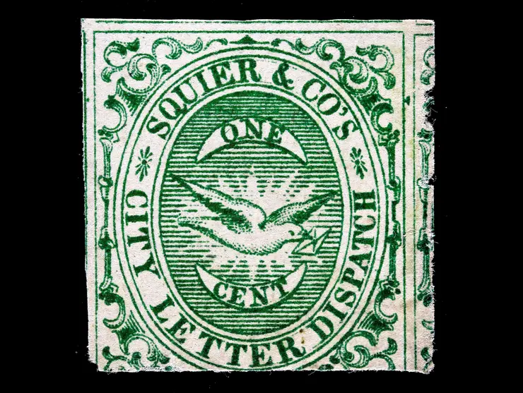 Squier & Co. City Letter Dispatch, 132L1, 1c Green, Unused, No Gum